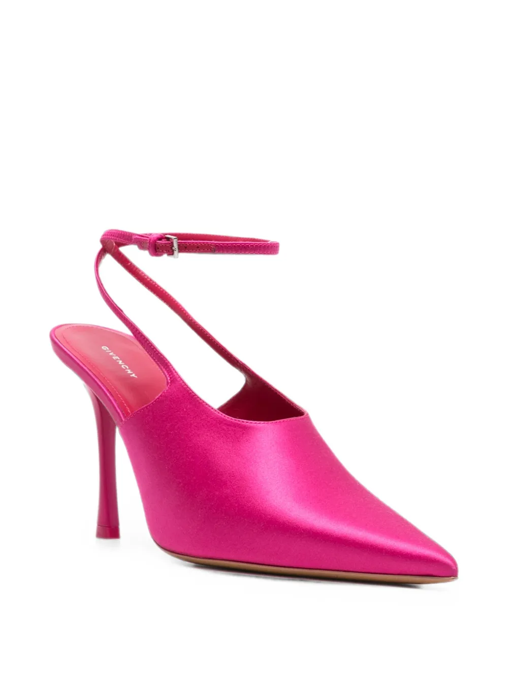 Givenchy pointed-toe wrap-around heeled pumps Roze