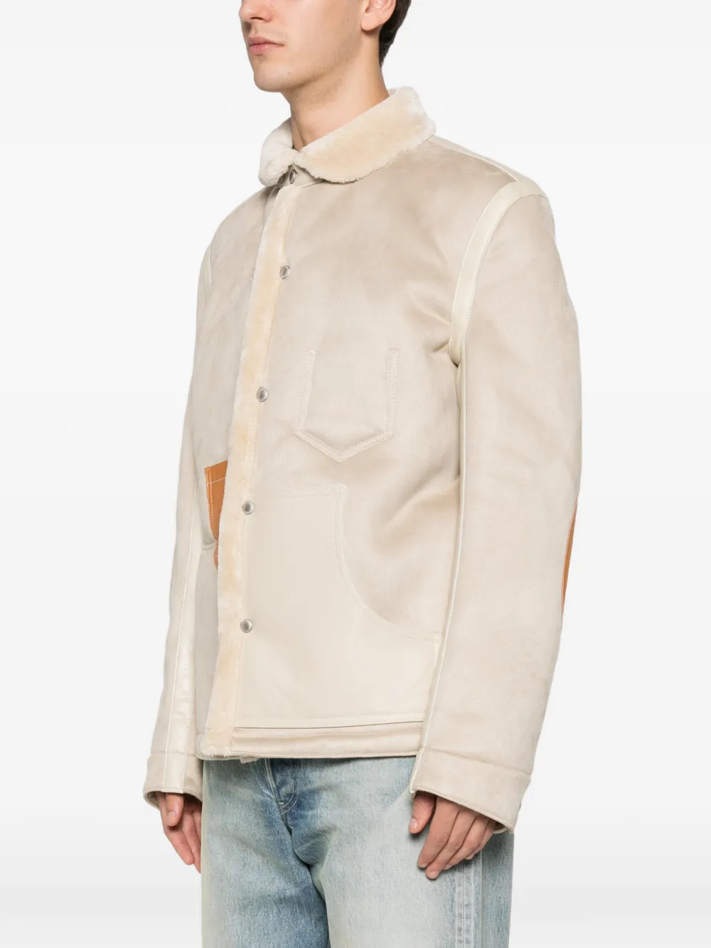  Junya Watanabe Man Panelled Pocket Jacket - Neutrals 