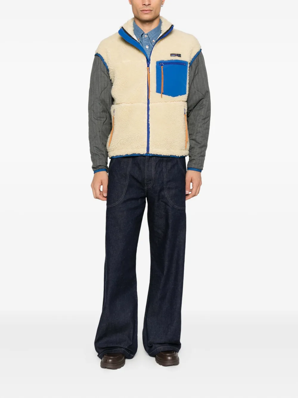 Khoki Zip-up Gilet In Multi