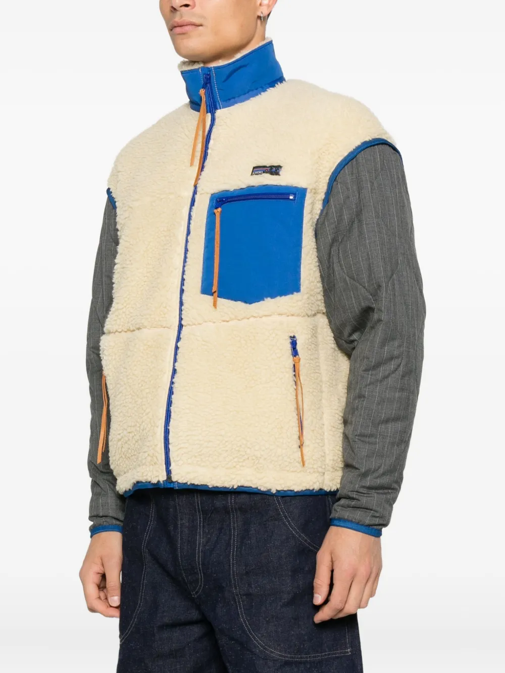 Khoki Zip-up Gilet In Multi