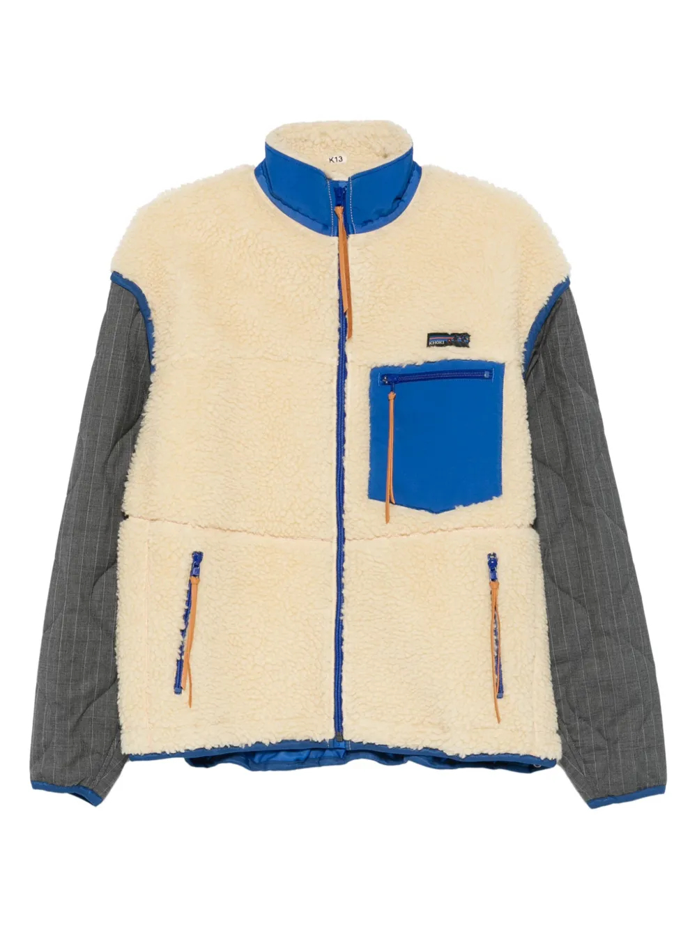 Khoki Zip-up Gilet In Multi