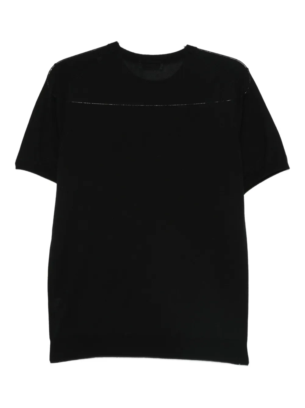 Kangra wool T-shirt - Zwart