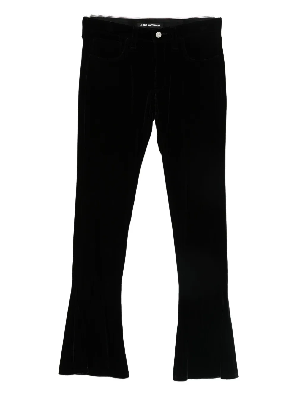 Junya Watanabe Low Waist Flare Pant In Black