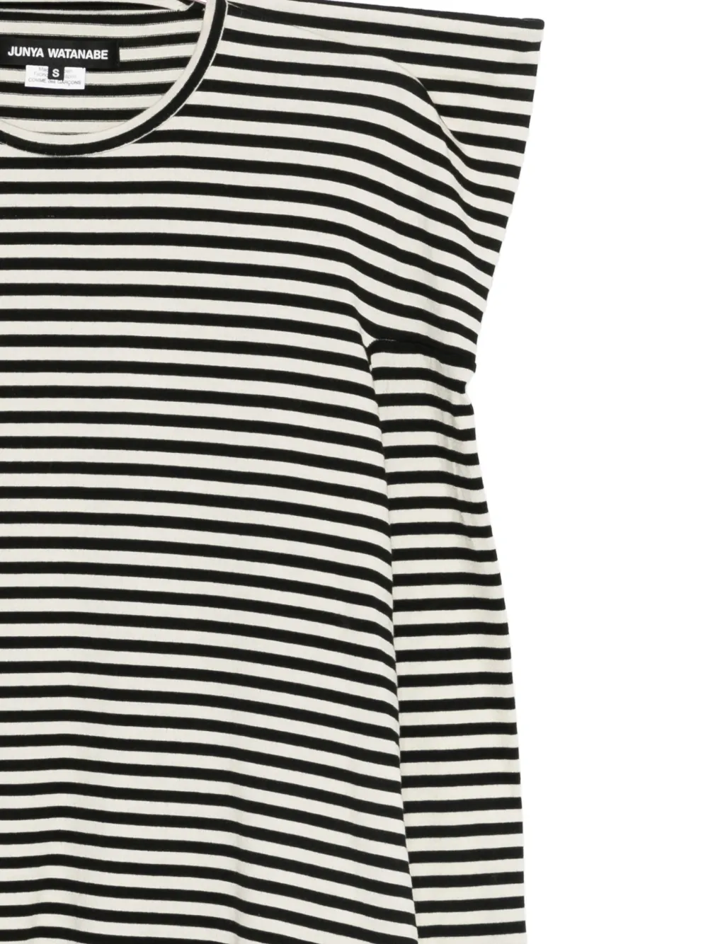 Junya Watanabe Gestreept shirt Zwart