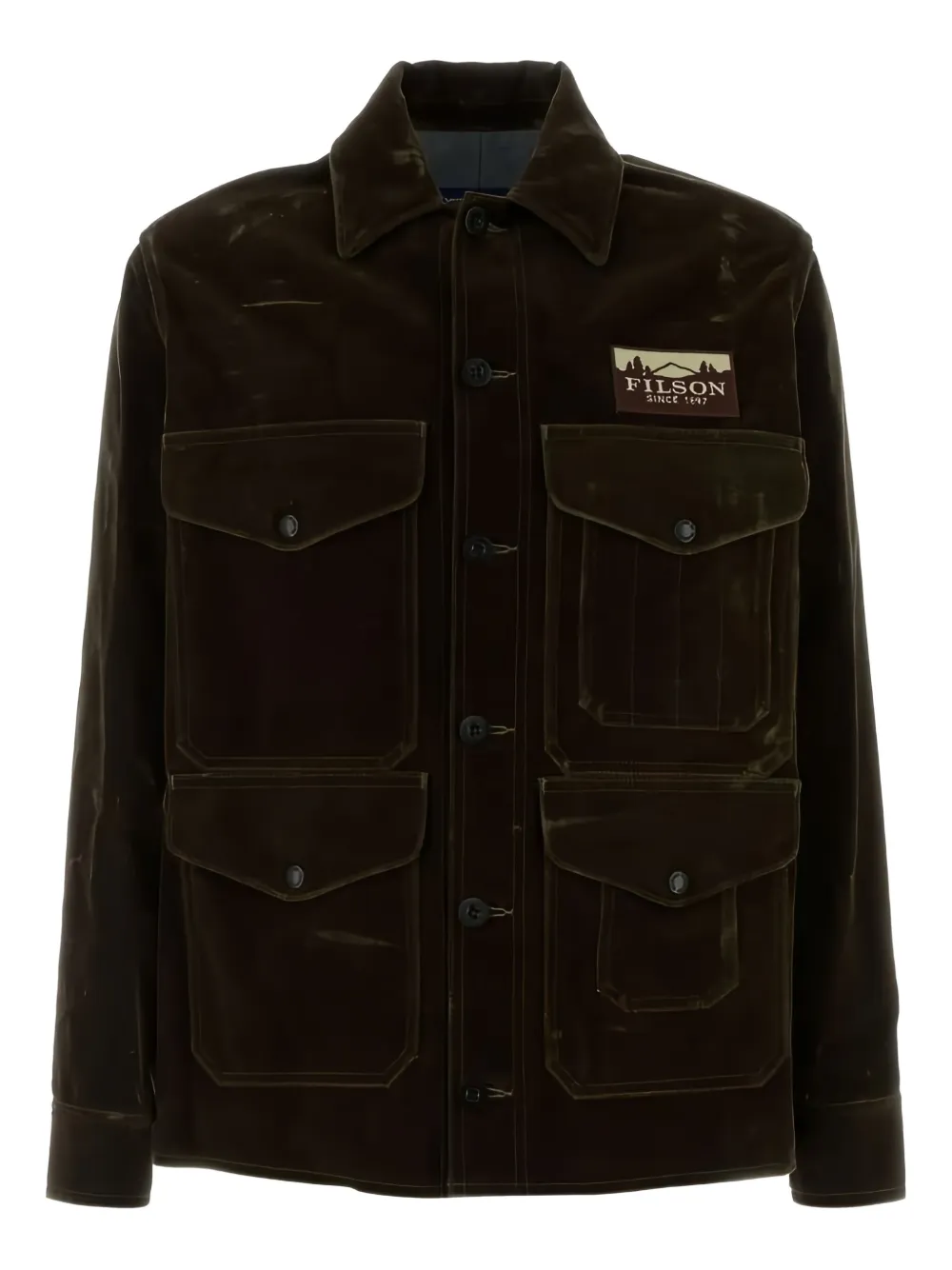 Junya Watanabe MAN x Filson patchwork pocket jacket | Brown | Image 1