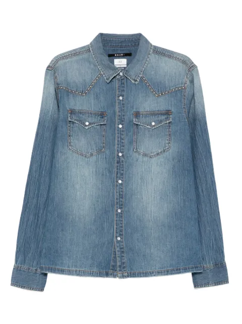 Ksubi camisa de mezclilla con apliques