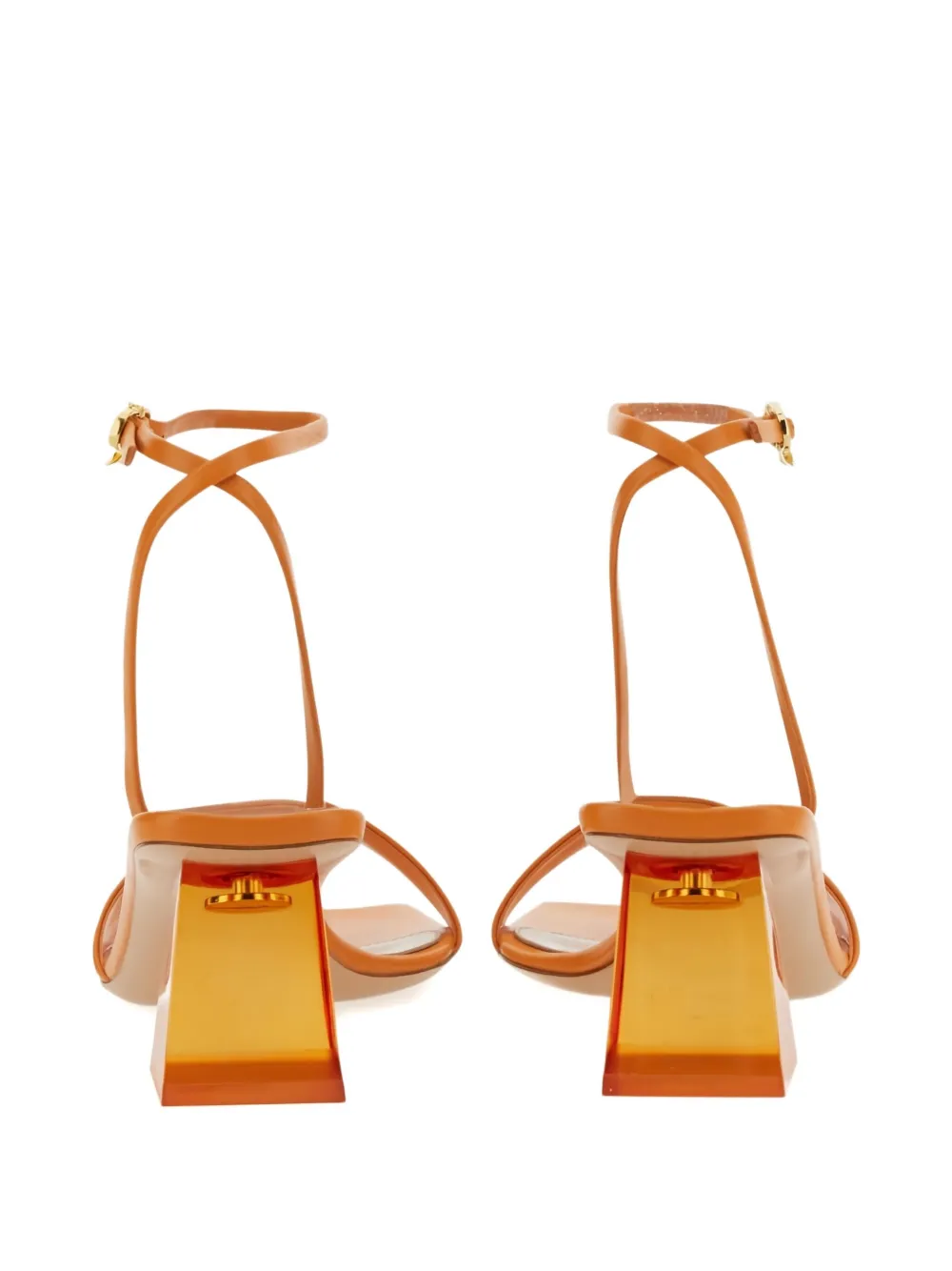 Gianvito Rossi 85mm Cosmic Block-heel Sandals In Brown
