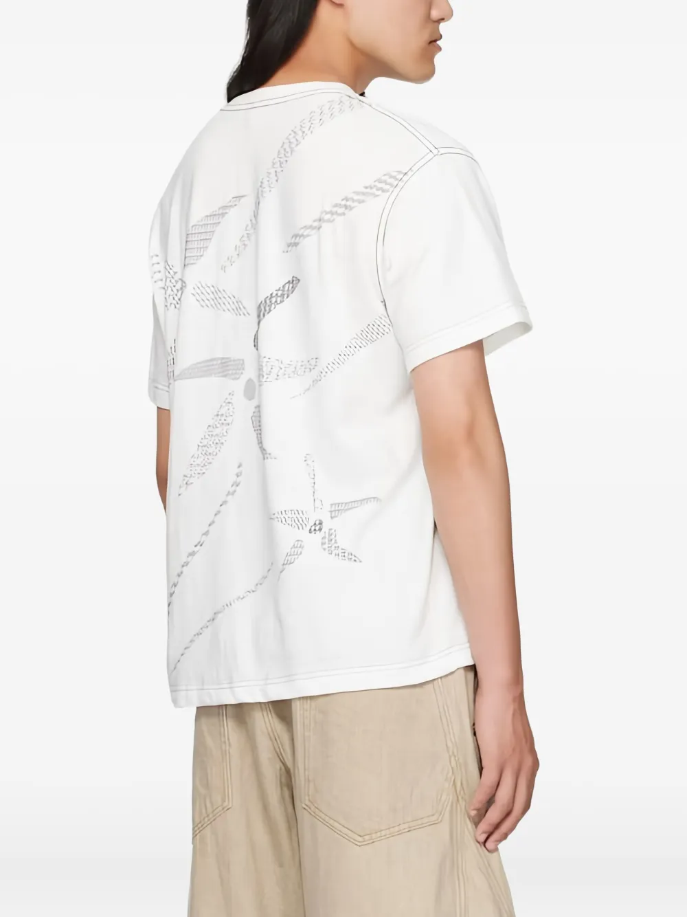 Topstitch Graphic-Print T-Shirt