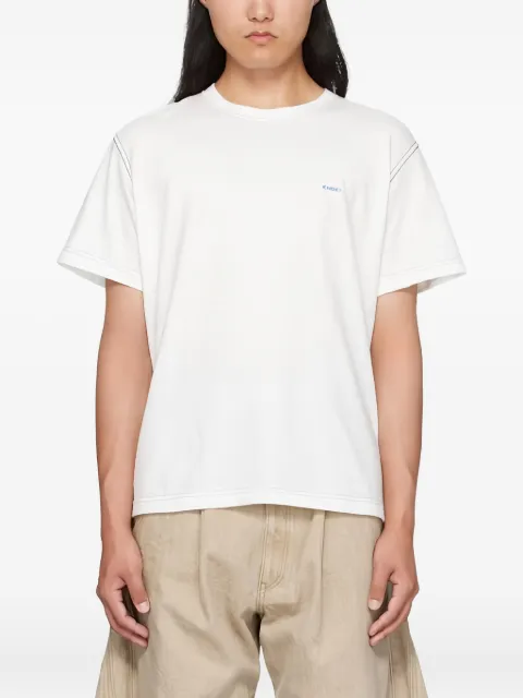 KHOKI topstitch graphic-print T-shirt