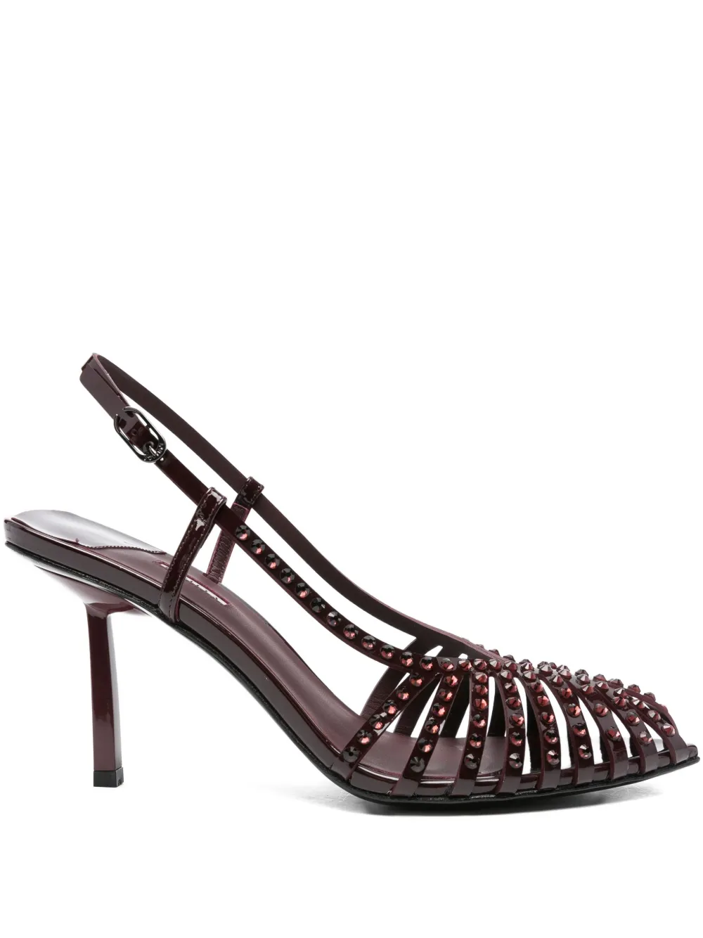Le Silla 85mm crystal-embellished sandals Red