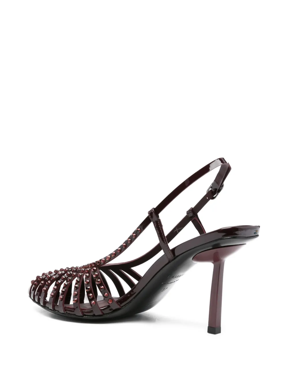 Le Silla 85mm crystal-embellished sandals Red