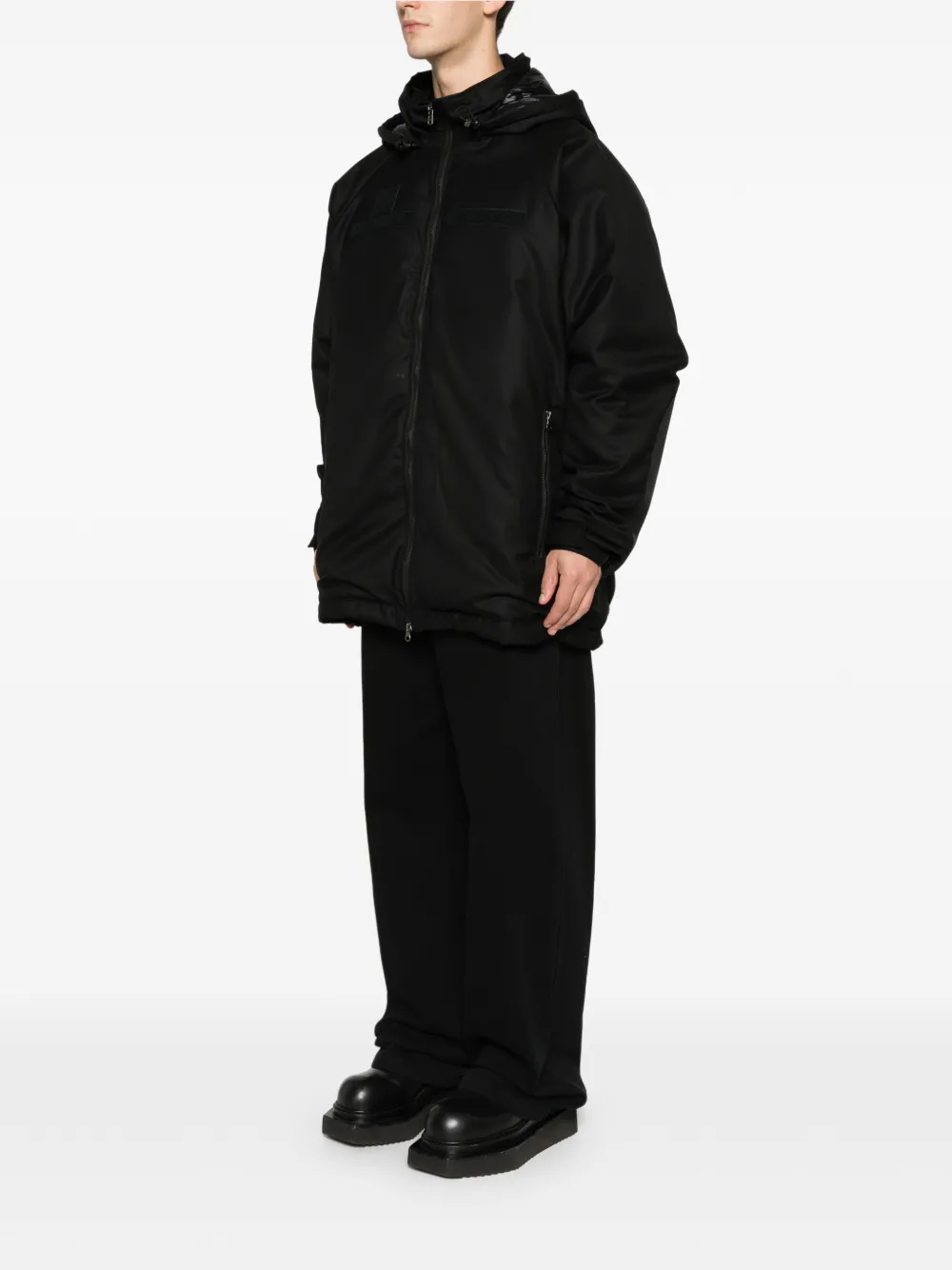 Junya Watanabe MAN Oversized Hooded Jacket | Black | FARFETCH