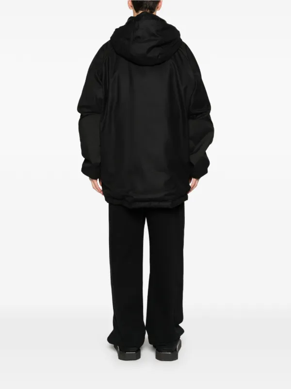 Junya Watanabe MAN Oversized Hooded Jacket | Black | FARFETCH