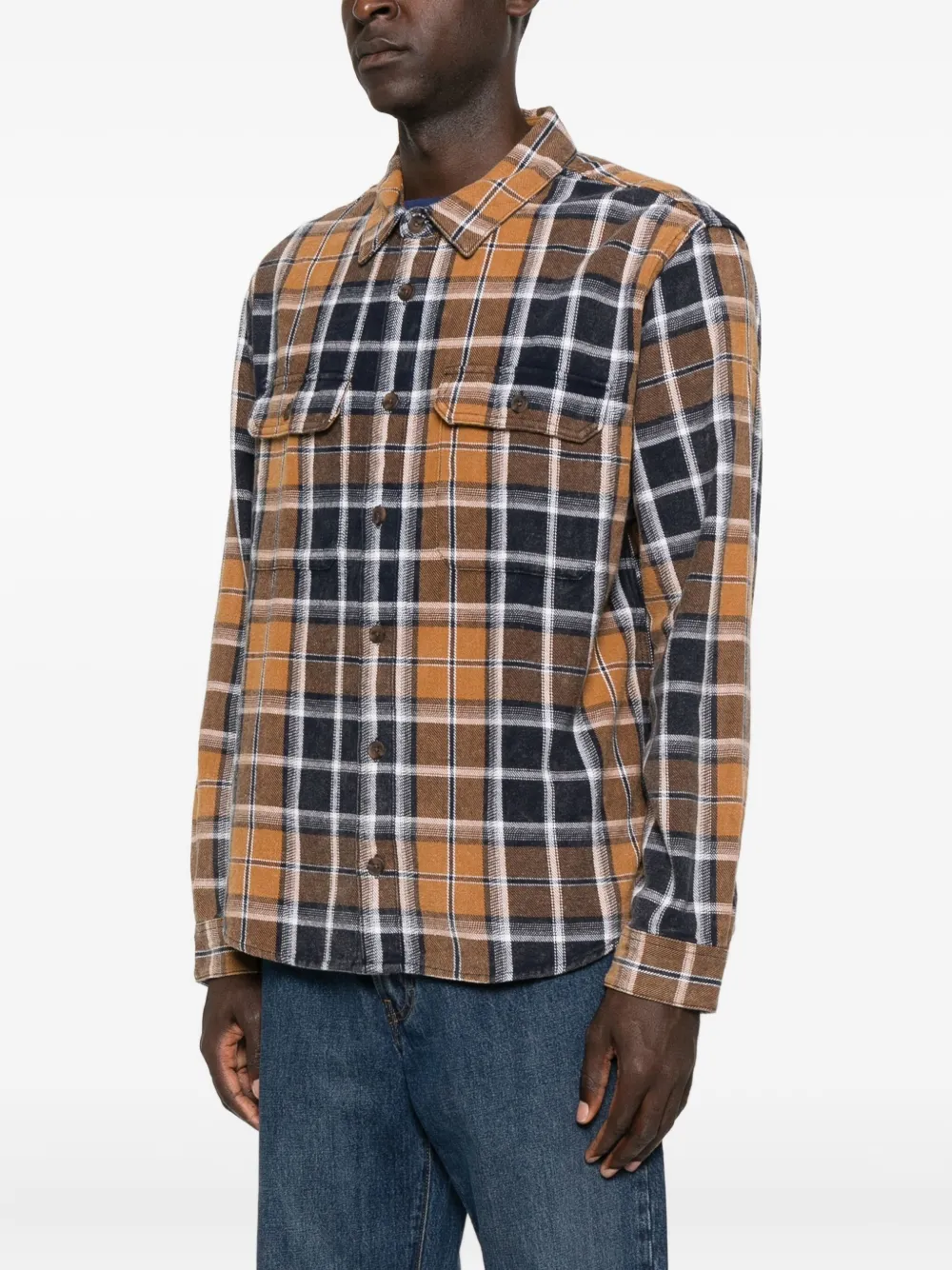 Ksubi Rosebowl geruit overhemd met lange mouwen Bruin