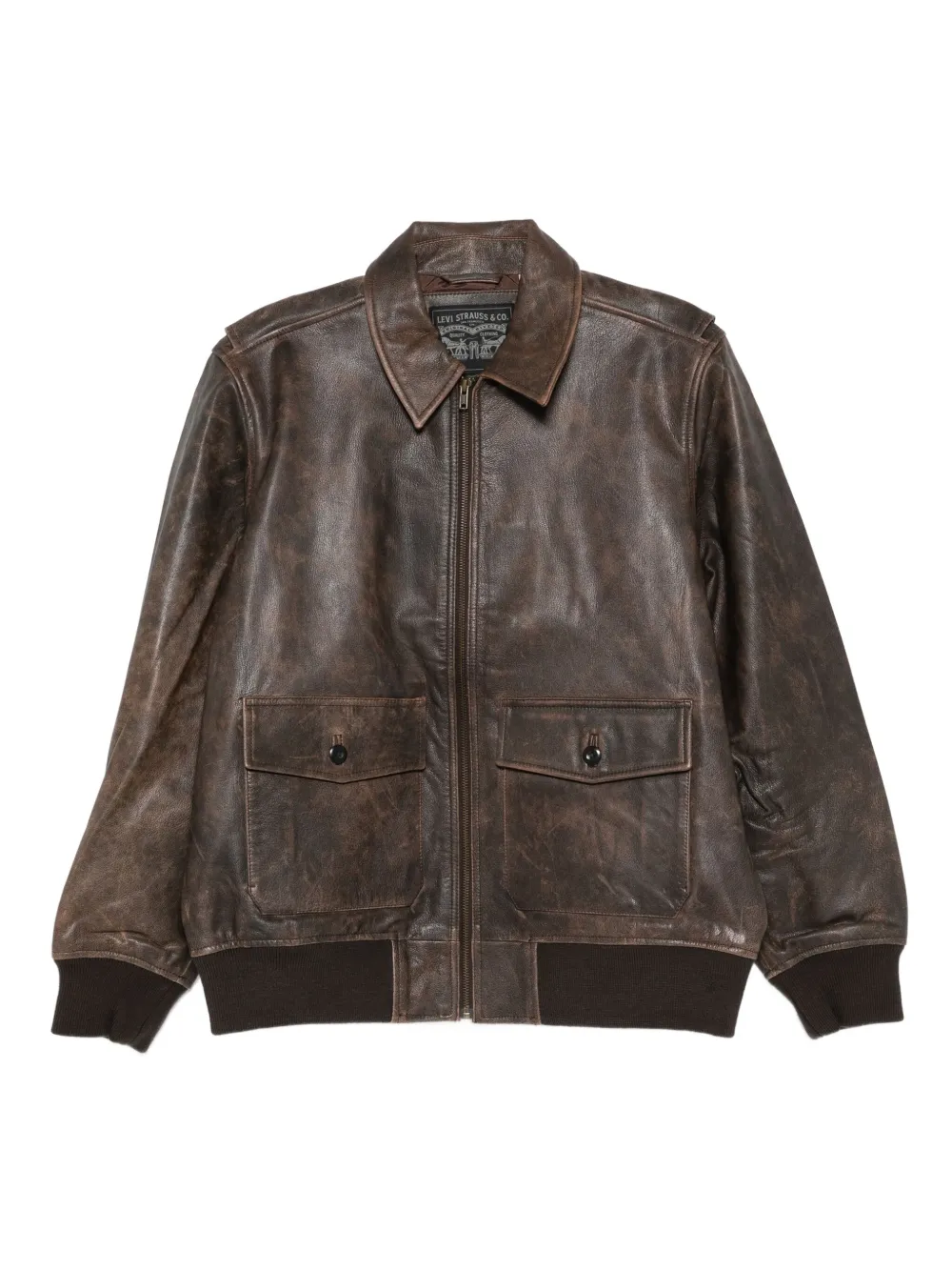Levi's leather coat | Brown | Image 1
