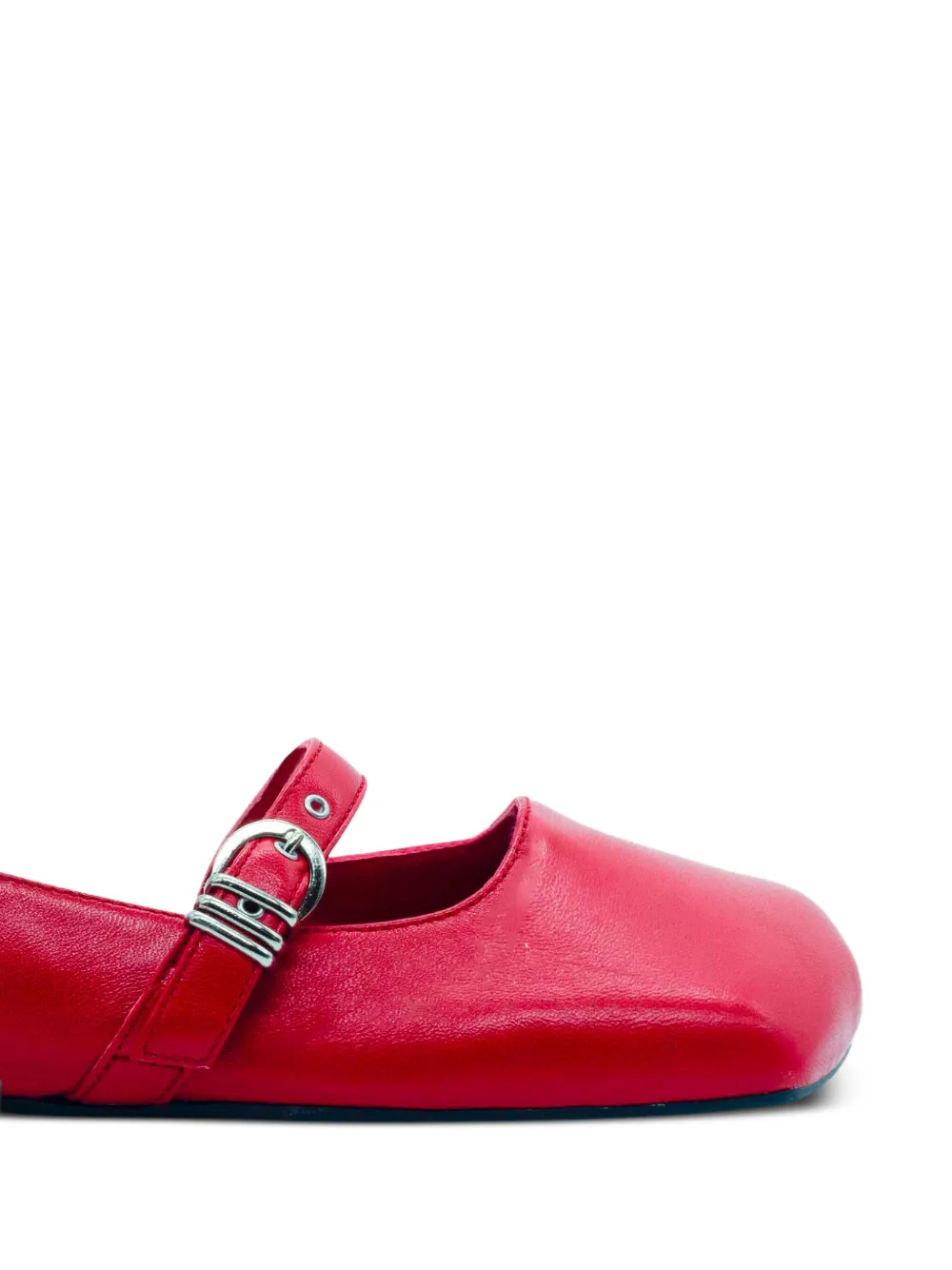 Vic Matie buckle-strap flat pumps Red