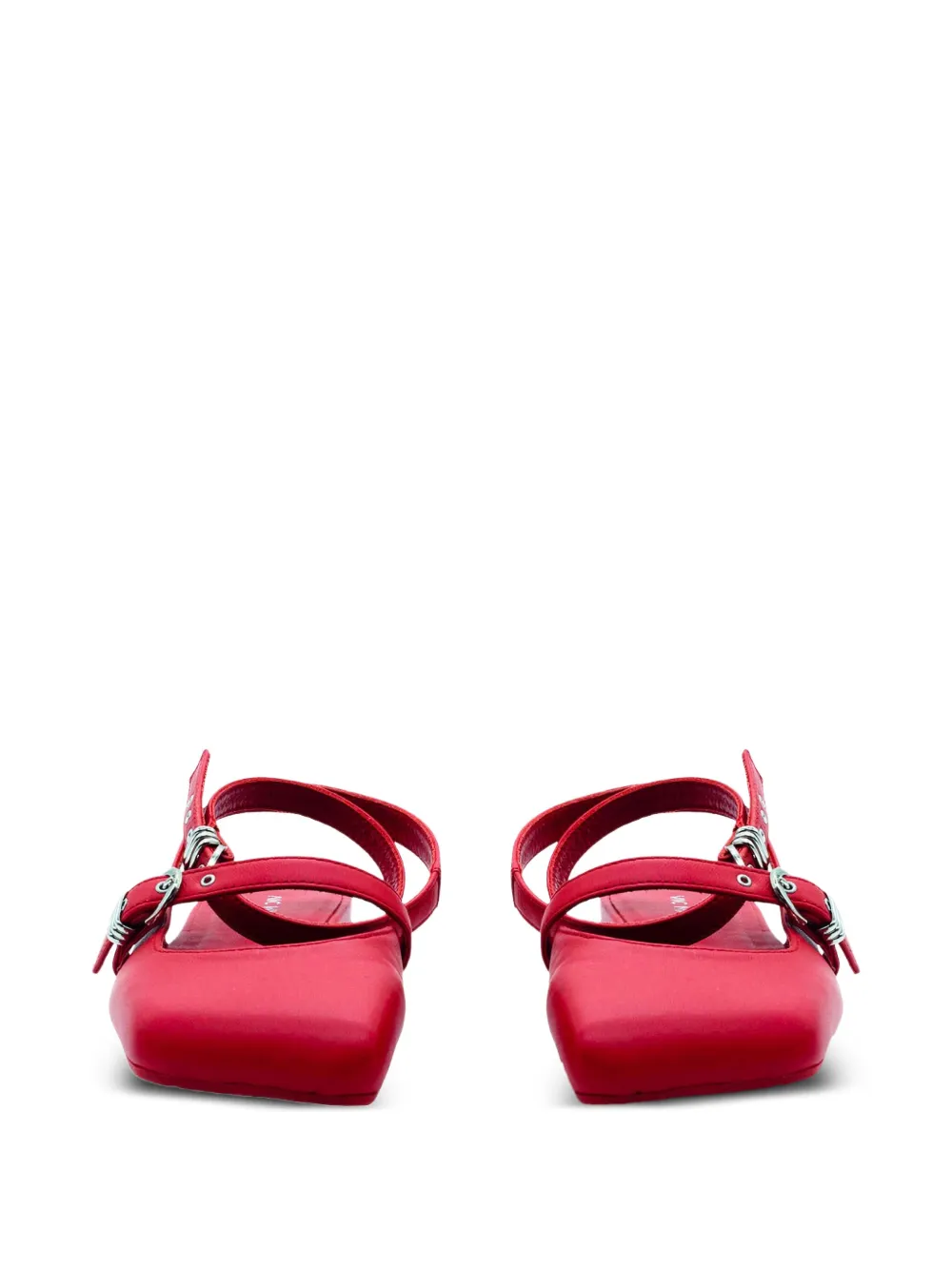 Vic Matie buckle-strap flat pumps Red