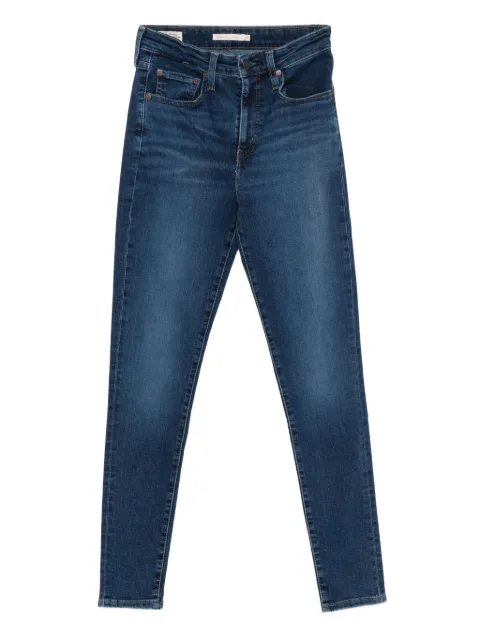 Levi's dark-wash five-pocket denim jeans