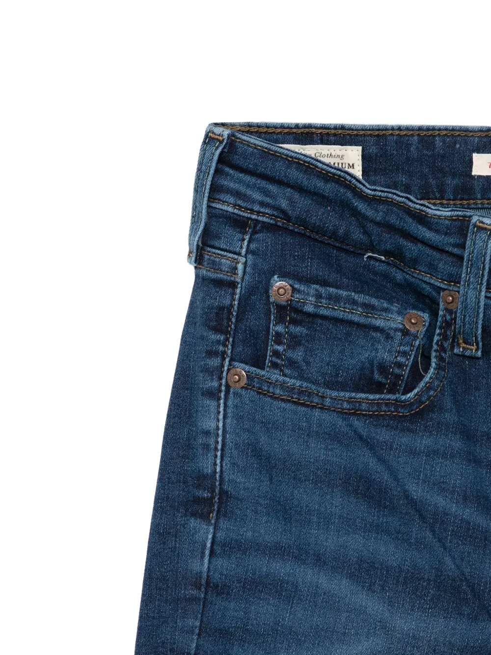 Levi's Denim jeans met vijf zakken en donkere wassing Blauw
