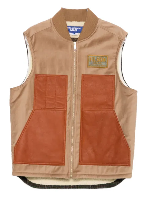 Junya Watanabe MAN x Filson logo-patch zip-front gilet 