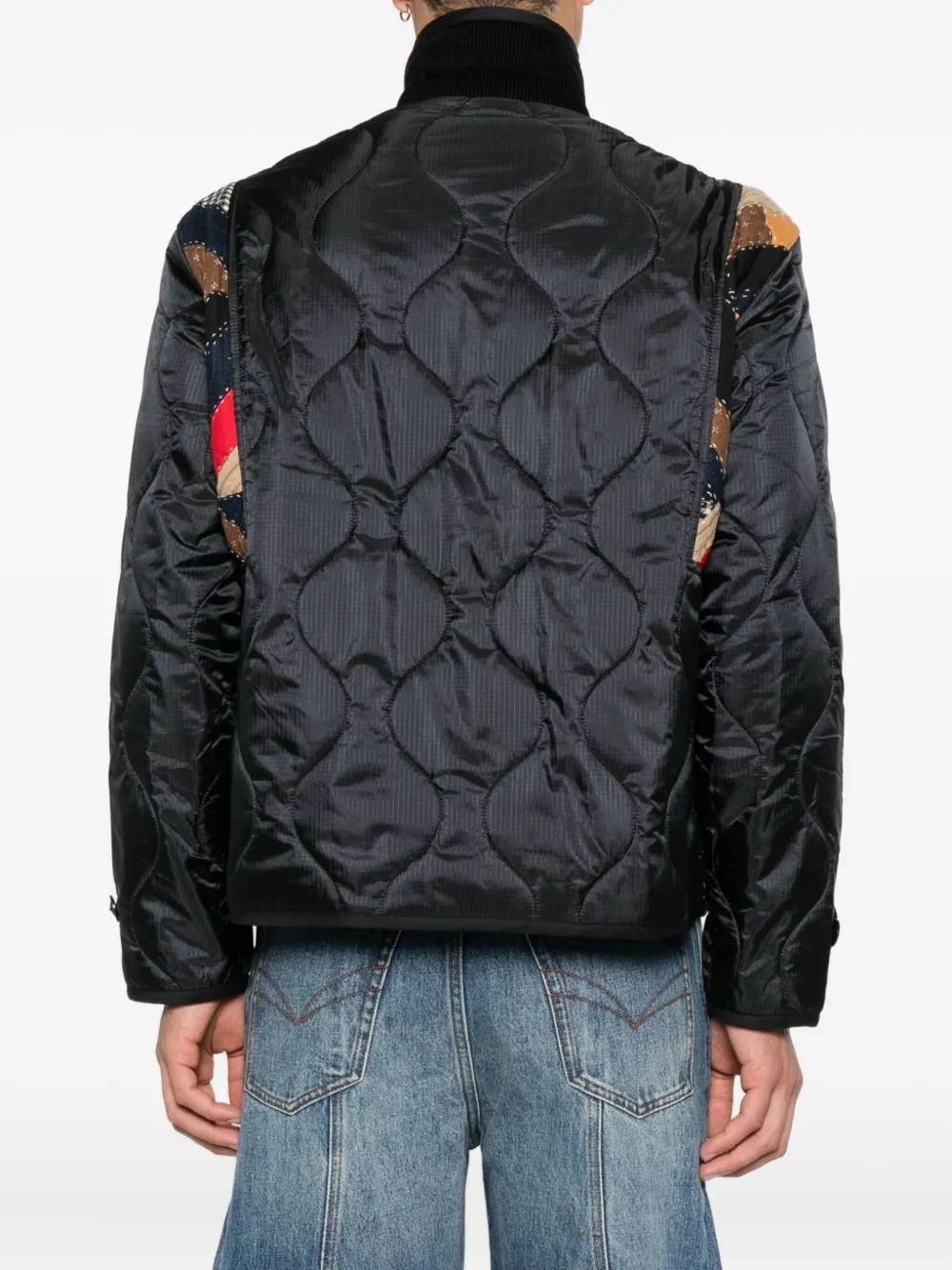 ジャケット・アウター 188 KHOKI M51 Patchwork Coat Gray Stripe 30898338_62624291_1000.jpg