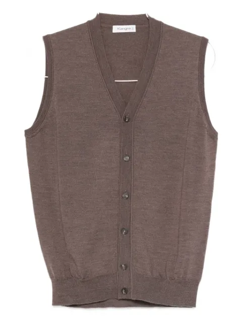 Kangra button V-neck cardigan
