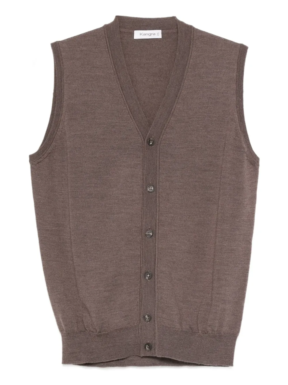 Kangra cárdigan con botones y cuello en V | marrón | Image 1