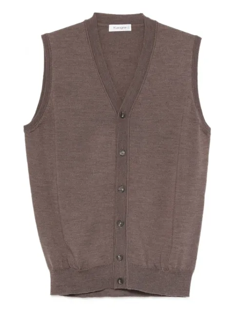 Kangra button V-neck cardigan