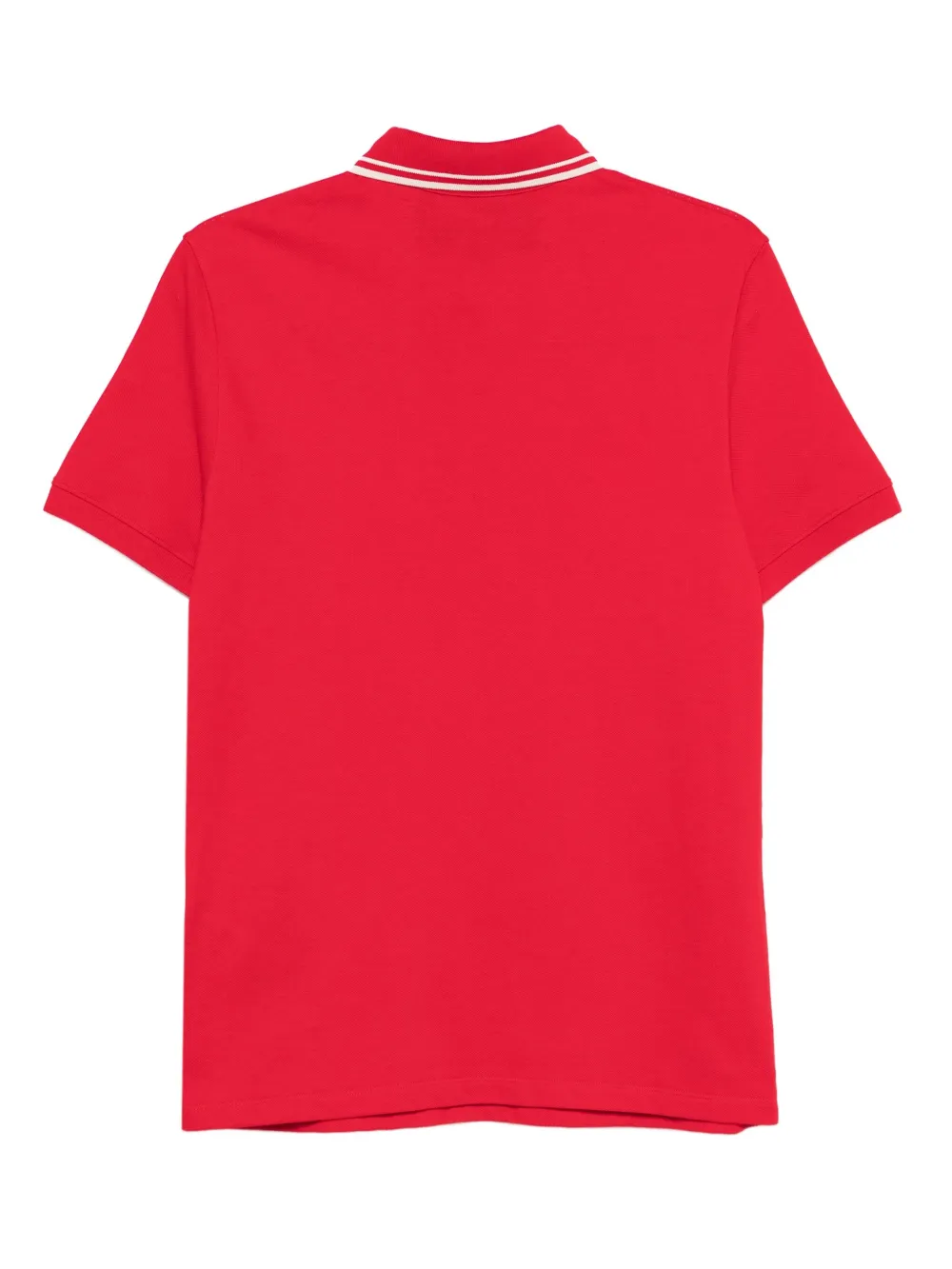 Valentino Garavani striped-collar polo shirt Rood