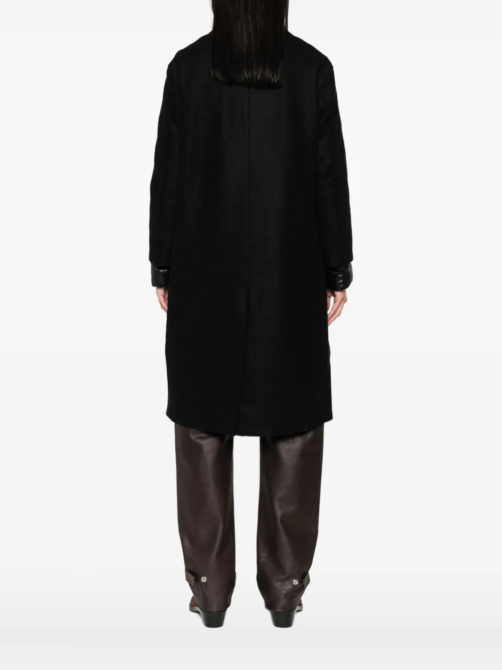 Herno detachable-liner coat Zwart