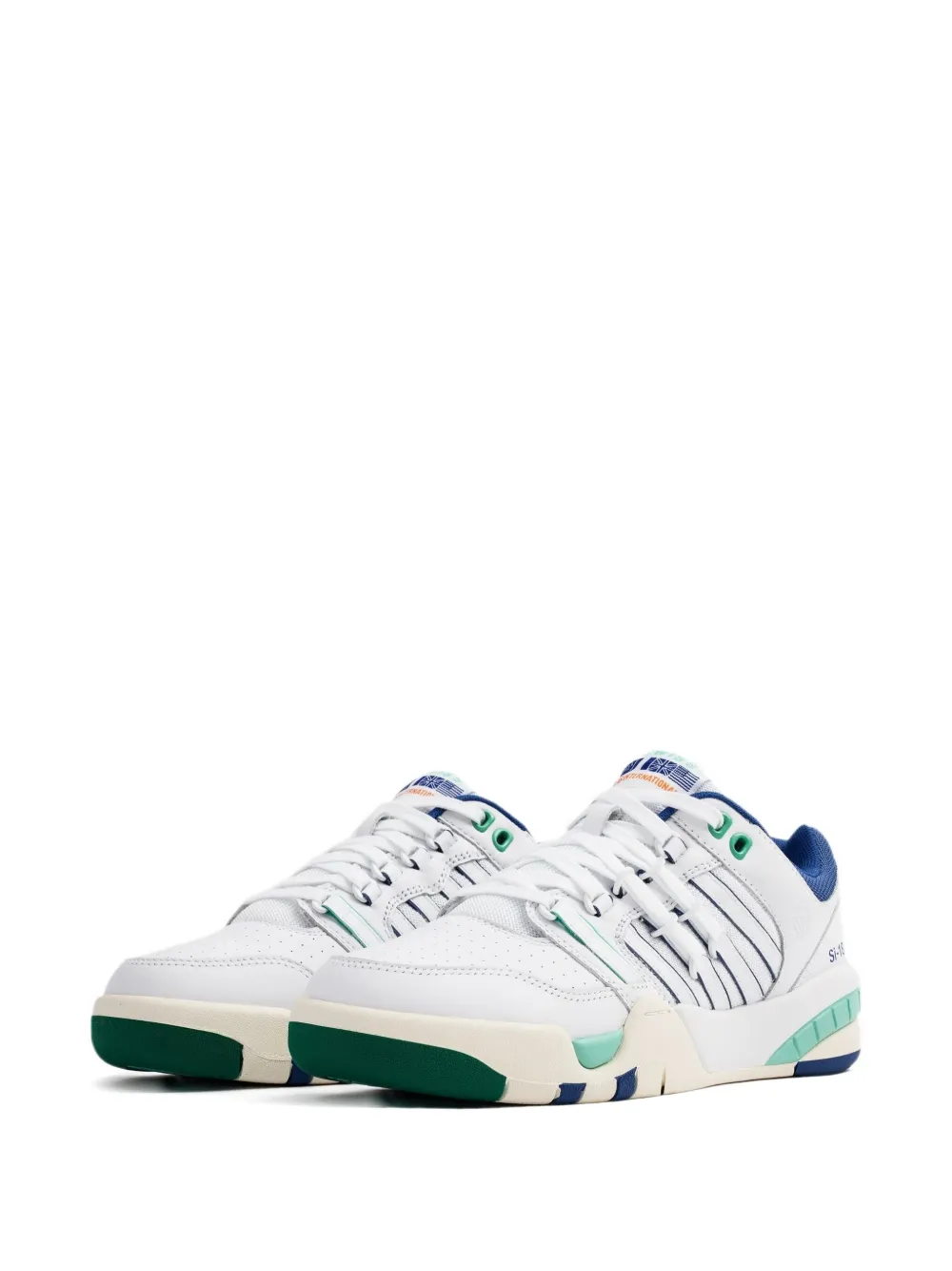K Swiss SI-18 "White/Galaxy Blue/Lush Meadow/Vanilla Ice" sneakers | Low-Tops | Image 2