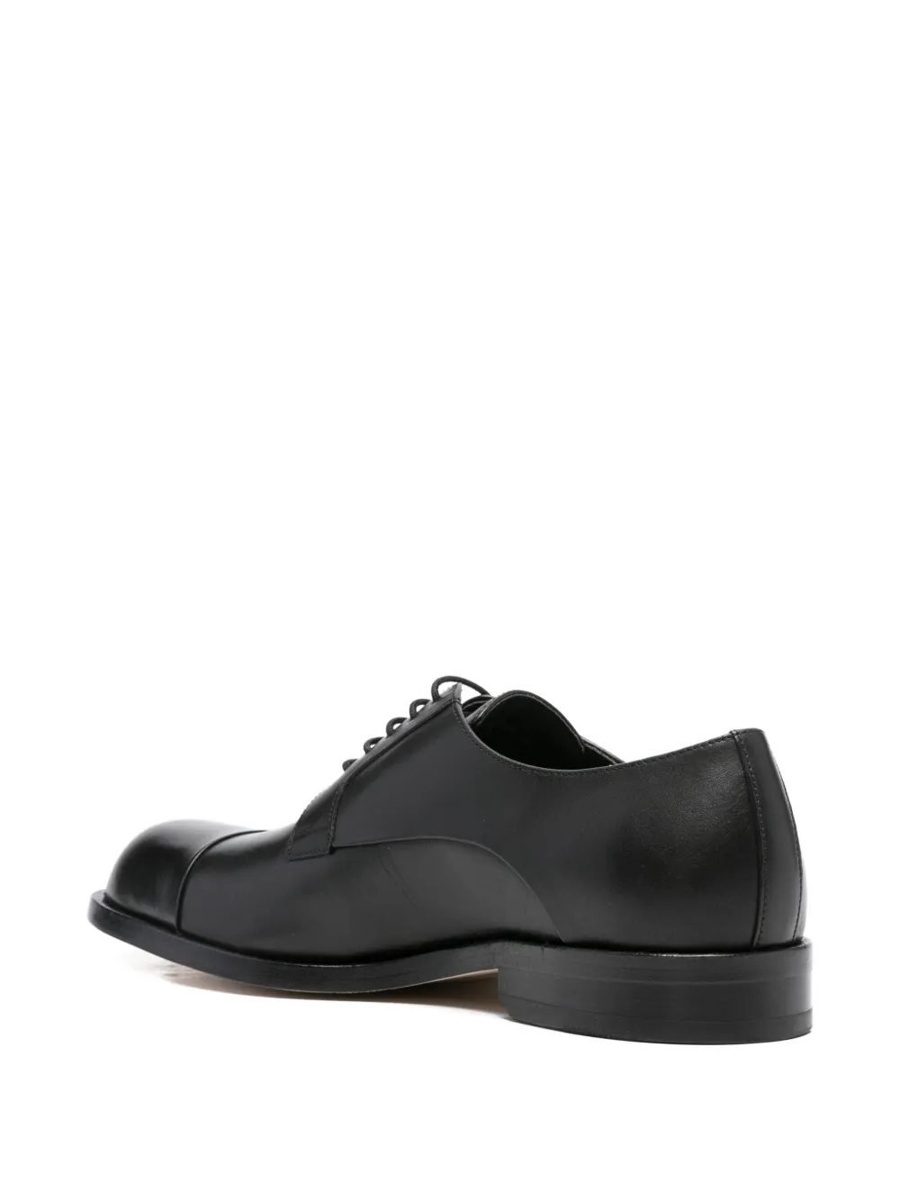 BOSS leather lace-up derby shoes Black