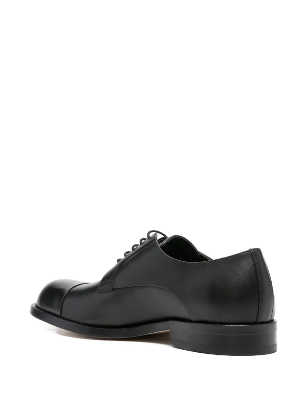 【関税込み】BOSS ブラック レザー レースアップダービー BOSS レザー ダービーシューズ | ブラック | FARFETCH JP