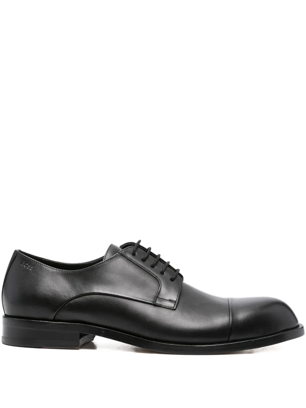BOSS leather lace-up derby shoes Black