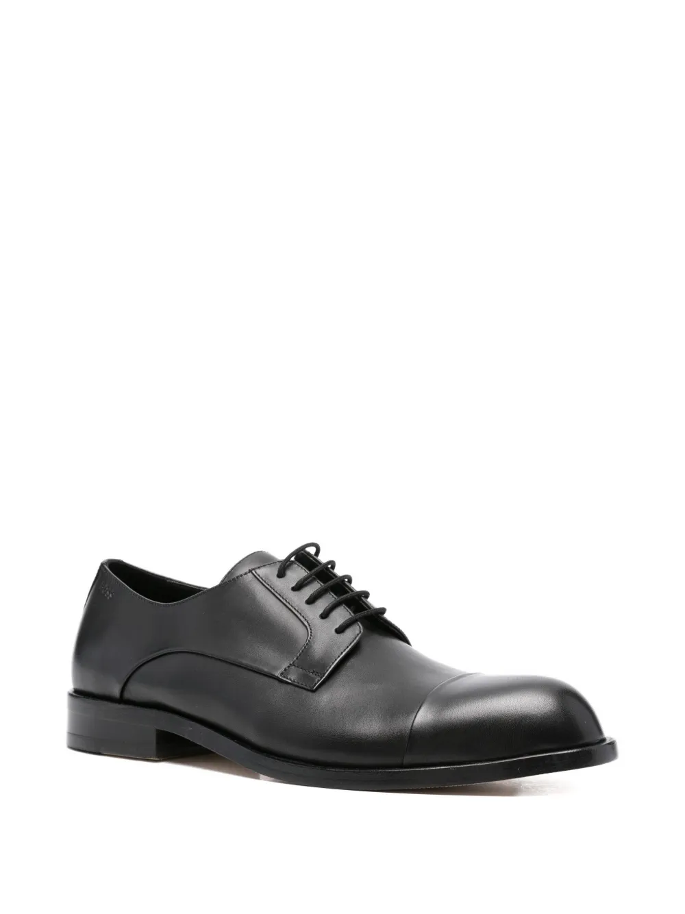 BOSS leather lace-up derby shoes Black