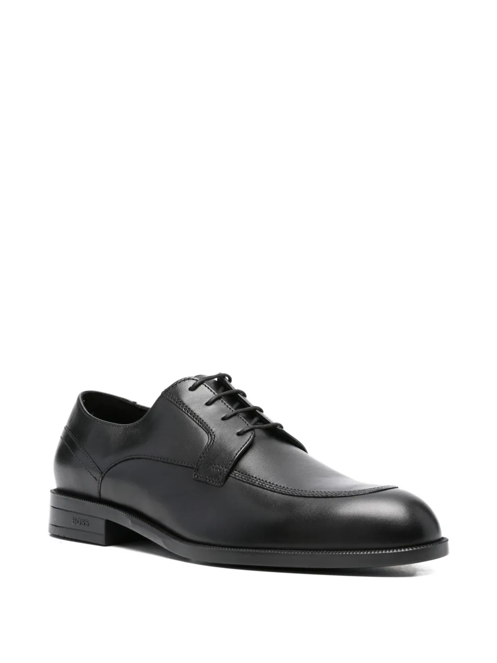BOSS leather Derby shoes Black