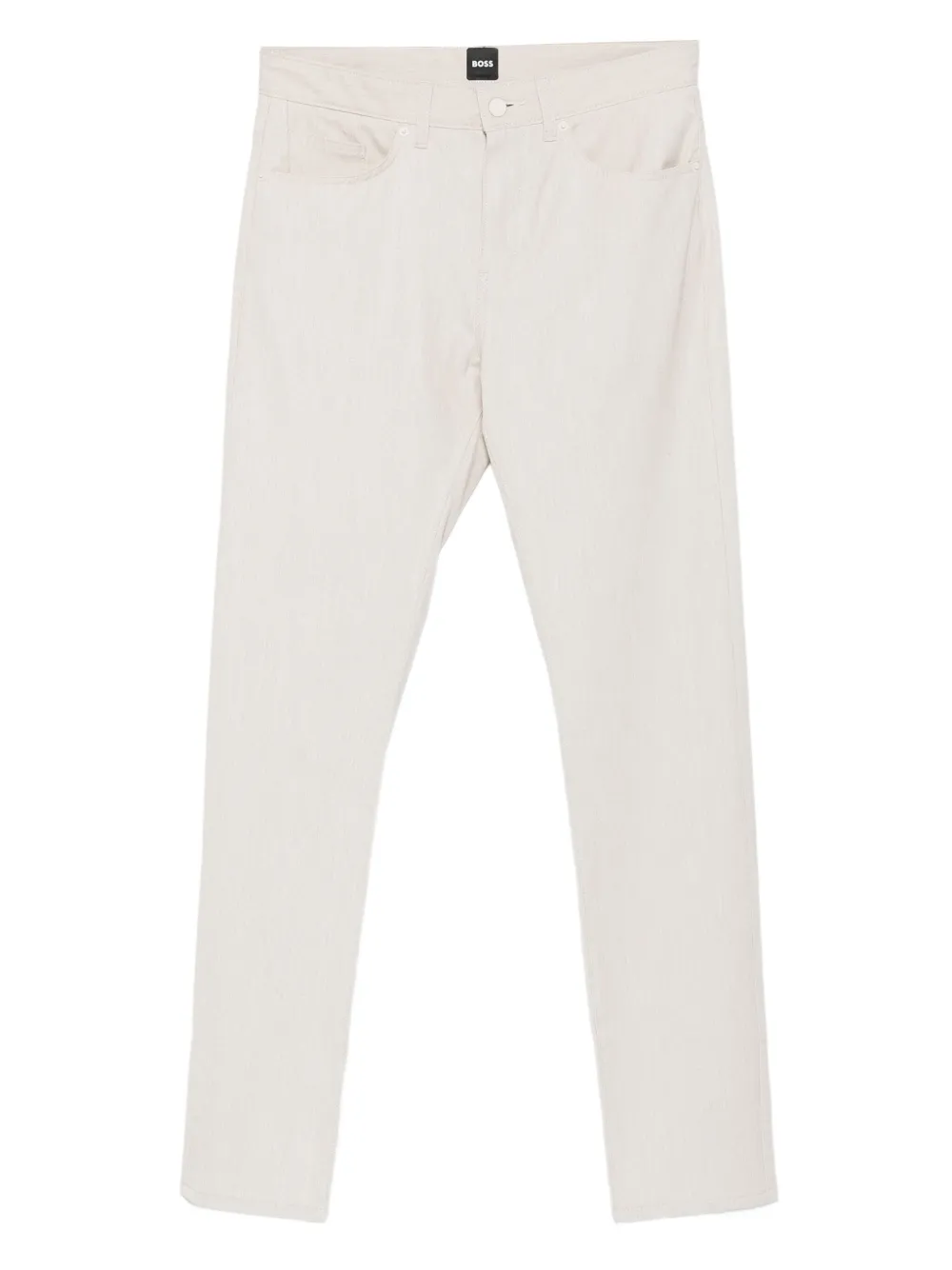 BOSS logo-plaque trousers | Neutrals | Image 1