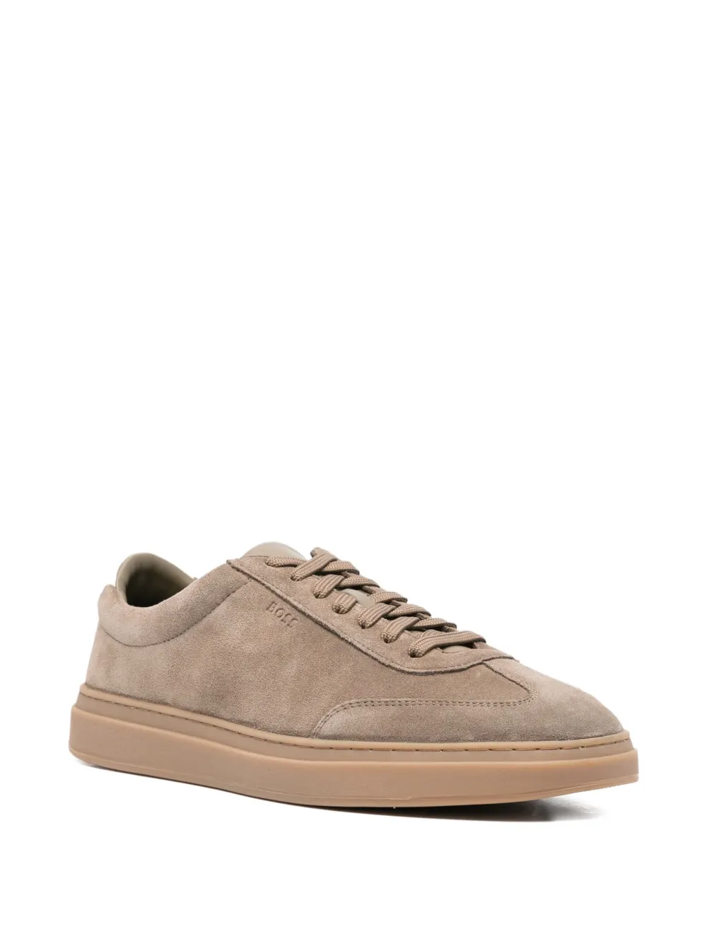 BOSS suede sneakers Brown