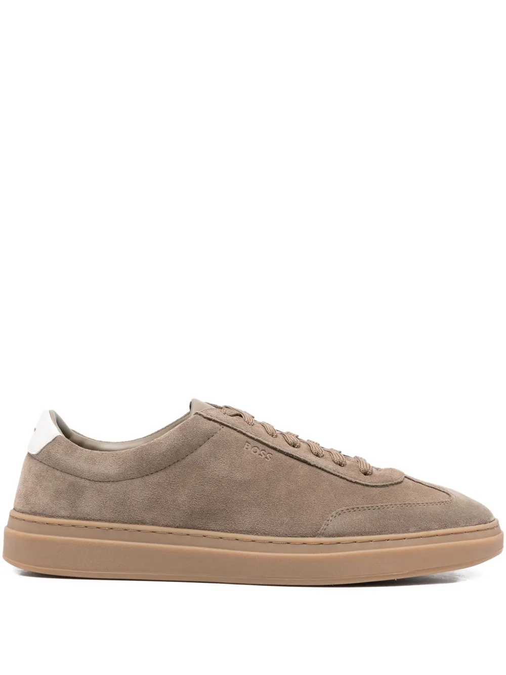 BOSS suede sneakers Brown