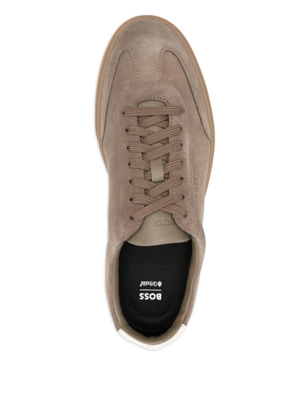 BOSS suede sneakers Brown