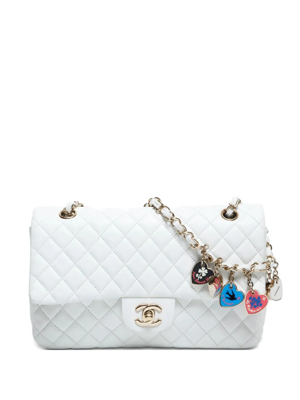 CHANEL Pre-Owned 2008-2009 マトラッセ チェーン ショルダーバッグ - ホワイト CHANEL Pre-Owned 2008-2009 マトラッセ チェーン ショルダーバッグ - ホワイト
