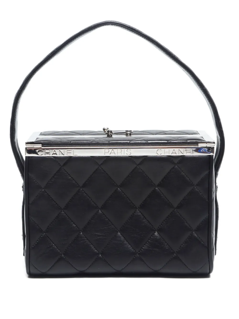 CHANEL Pre-Owned 1994-1999 キルティング ハンドバッグ - ブラック CHANEL Pre-Owned 1994-1999 キルティング ハンドバッグ - ブラック