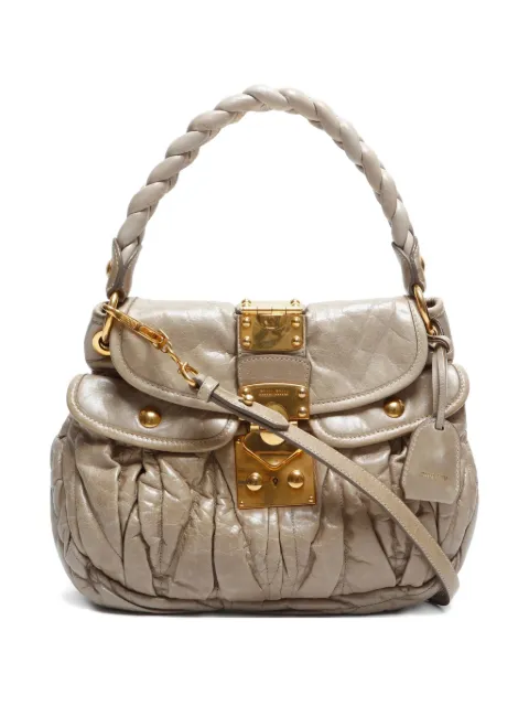 Miu Miu Pre-Owned 2000-2020 Matelasse leather shoulder bag