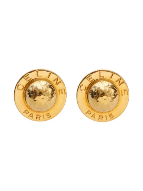 Céline Pre-Owned 1980-1990s Round clip-on earrings