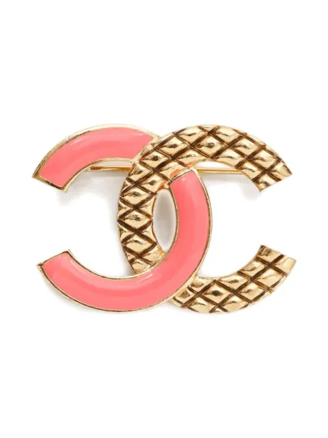 CHANEL Pre-Owned 2022 CC Mark brooch