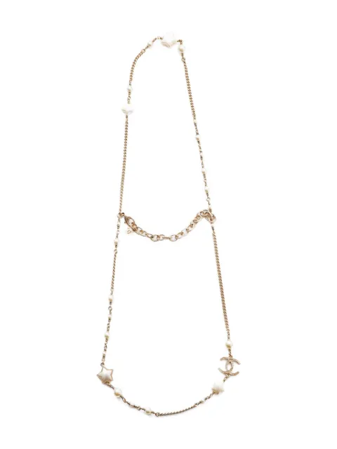 CHANEL Pre-Owned 2017 CC Mark star necklace