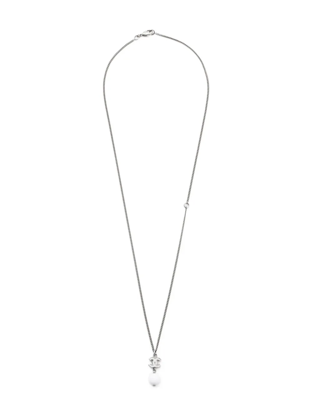 CHANEL Pre-Owned 2010 CC Mark necklace - シルバートーン CHANEL Pre-Owned 2010 CC Mark necklace - シルバートーン