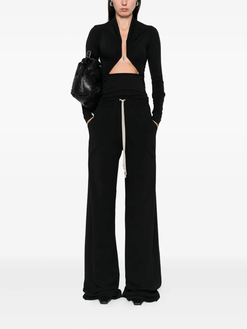 Rick Owens Broek met trekkoord - Zwart