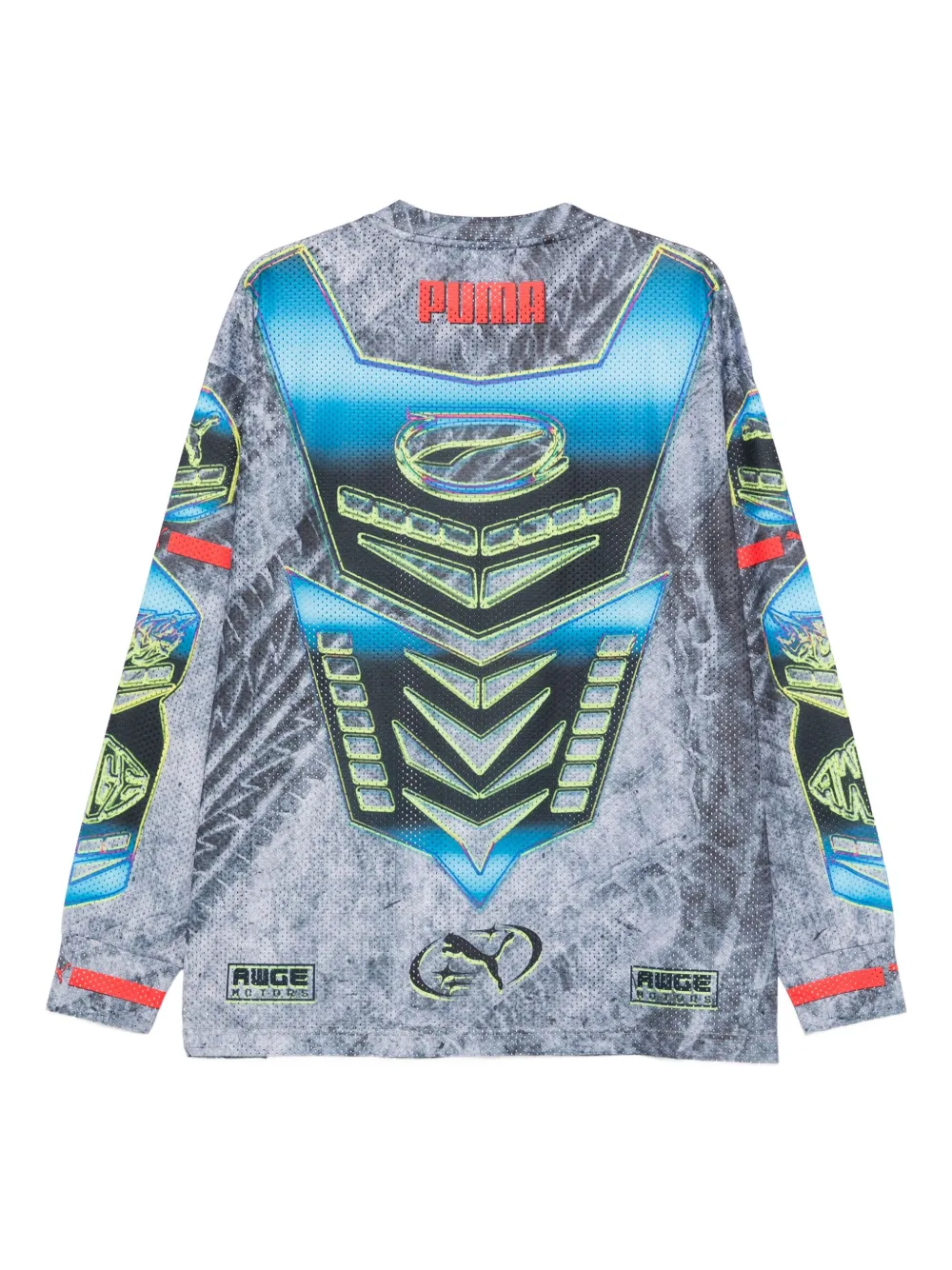 PUMA x A$AP Rocky Moto Armor T-shirt met lange mouwen Grijs