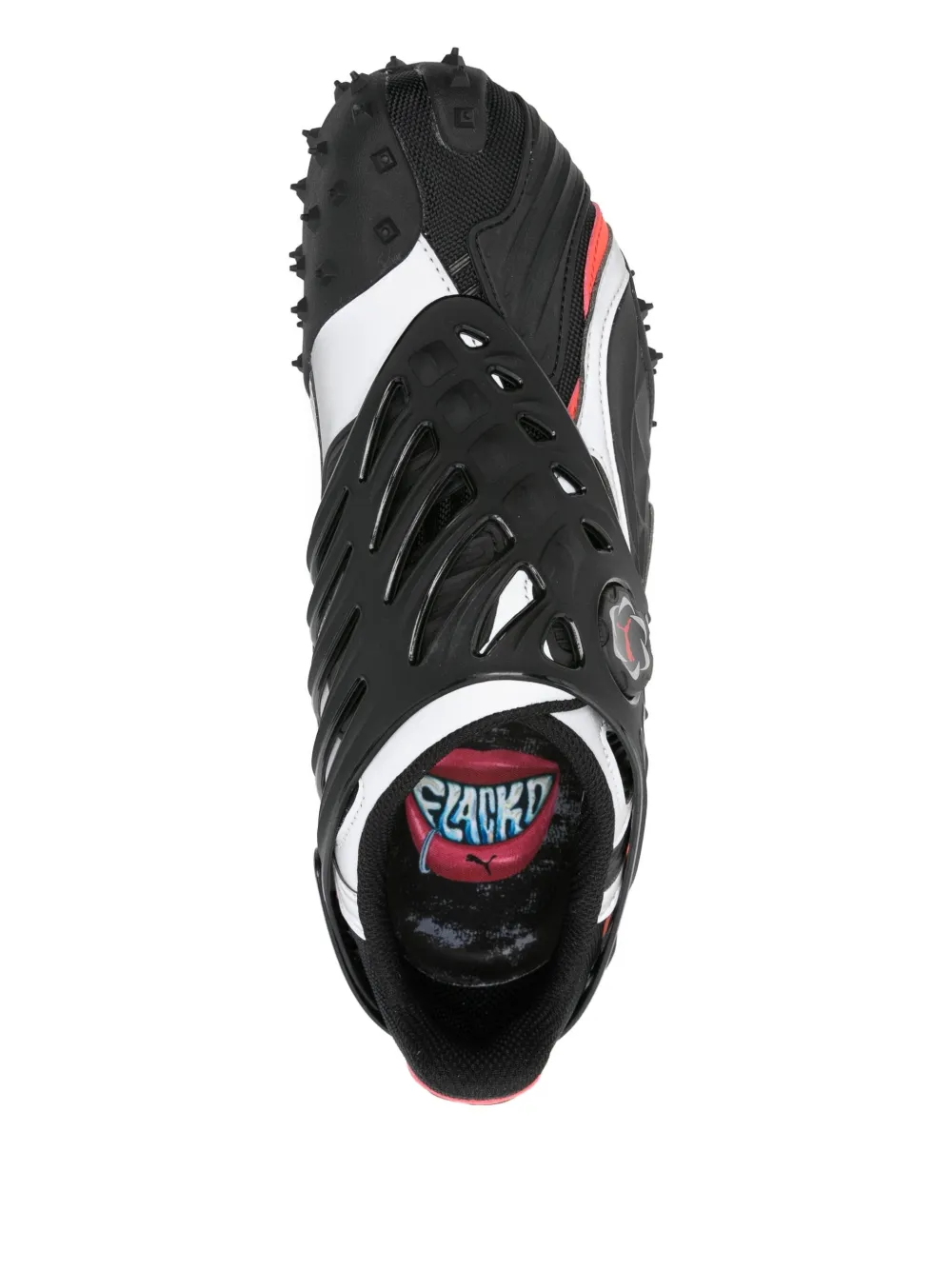 PUMA x A$AP ROCKY Mostro Gabbia cage-detail studded trainers Black